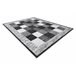 BCF Rug Morad RAFIA Retângulos geométrico 120x170 Preto / Cinza