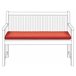 Beliani Almofada de assento para exterior VIVARA 112x54 Vermelho