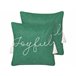 Beliani Almofada decorativa ELETTARIA Verde