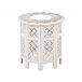 Beliani Mesa de apoio BADHI Branco/ Bege