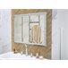 Beliani Espejo de baño ARGENS 80x4 Cinza