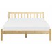 Beliani Cama Pinho FLORAC 147x208 Azul Marino