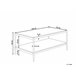 Beliani Mesa de comedor BALLINA 100x52 Castanho