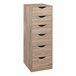 Torre de armazenamento Well Home com 6 gavetas Madeira