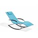 Beliani Cadeira lounge/relax CARANO Azul