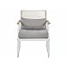 Beliani Conjunto lounge Aço POMONTE Branco