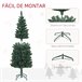 Árvore de Natal Metal e PVC HOMCOM, casa - natal Verde