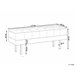 Beliani Banco de cama ROSEVILLE 117x40 Bege