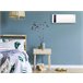 Aquecedor de parede cerámico 2000W com visor digital, controlo remoto Branco