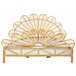 Beliani Cama com estrado Rattan/vime FLORENTINE 187x207 Castanho