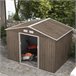 Abrigo de Jardim Aço Galvanizado e PP Outsunny Cinza