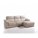 Chaise longue pele WILLY Bege