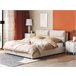 Beliani Cama baú Veludo BATILLY 194x224 Bege