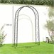 Arco para Jardim Aço Outsunny Preto