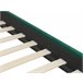 Beliani Cama Veludo BAYONNE 101x212 Branco/ Bege