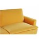 Beliani Sofá-cama Veludo VETTRE Amarelo