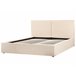 Beliani Cama baú Bouclé MOISSAC 197x224 Bege