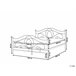 Beliani Cama com estrado Metal LYRA 182x209 Preto
