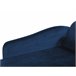 Beliani Chaise longue versão à direita Veludo LUIRO Azul Marino