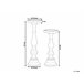 Beliani Candelabro CUBA Dourado