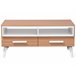 Beliani Mesa de centro ALLOA 60x100 Castanho