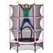 Trampolim para Crianças Aço, PP e EPE HOMCOM Rosa