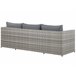 Beliani Conjunto lounge SABBIA Cinza Claro