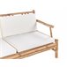 Beliani Conjunto lounge Madeira de bambu RICCIONE Castanho