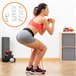 Cinto com Elásticos de Resistência para Glúteos e Guia de Exercícios Laranja