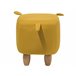 Beliani Pufe animal PIGGY Amarelo