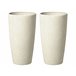 Beliani Conjunto de 2 vasos para plantas ABDERA Bege