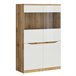 Vitrina de 2 portas June Natural/ Branco