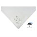  Acomoda Textil - Toalha de mesa de borracha nervurada resistente a manchas. Branco/cinza