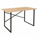 Mesa de escritório industrial Rus Preto/ Madeira