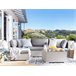 Beliani Conjunto lounge SANO Cinza Claro