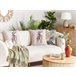 Beliani Almofada decorativa ABAL Bege