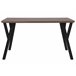 Beliani Mesa de jantar BRAVO 80x140 Castanho