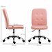Cadeira de Escritório PVC, Espuma, Aço e Placa Multicamadas Rosa