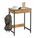 Mesa de escritório com 1 gaveta e 3 ganchos FWT43-N SoBuy Natural