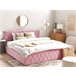 Beliani Cama com estrado Veludo ROCHEFORT 190x214 Rosa