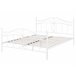 Beliani Cama com estrado Metal ANTLIA 148x209 Branco
