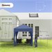 Pérgola de Jardim Aço e Tecido de Oxford Outsunny 200x200 Azul