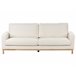 Beliani Sofá de 3 lugares Bouclé SIGGARD Branco