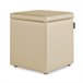 Puff Cube Arcon Leatherette Abafador marinho interno HAPPERS Bege