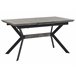Beliani Mesa de centro AVOCA 80x140 Cinza Claro