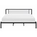 Beliani Cama com estrado Metal CUSSET Preto