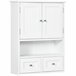Armário de Parede MDF kleankin, casa - casa de banho 50 Branco