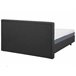 Beliani Cama com estrado Poliéster DUKE 161x216 Cinza Escuro