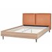 Beliani Cama com estrado Pele sintética LIMANTON 181x215 Dourado