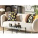 Beliani Almofada decorativa ORCHID Preto